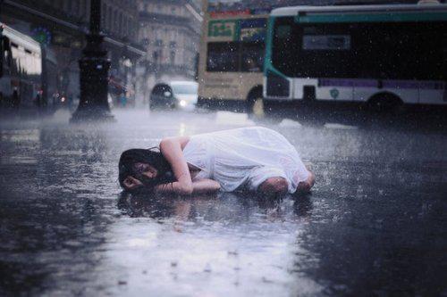 Cry In The Rain  Rain Blue World